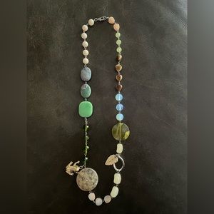 Beautiful stone charm necklace!
